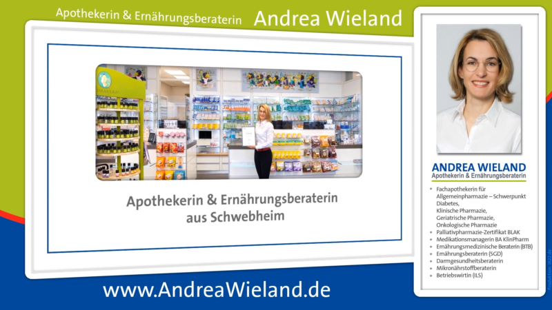 Andrea Wieland Apothekerin und Ernährungsberaterin Schwebheim Schweinfurt Würzburg 