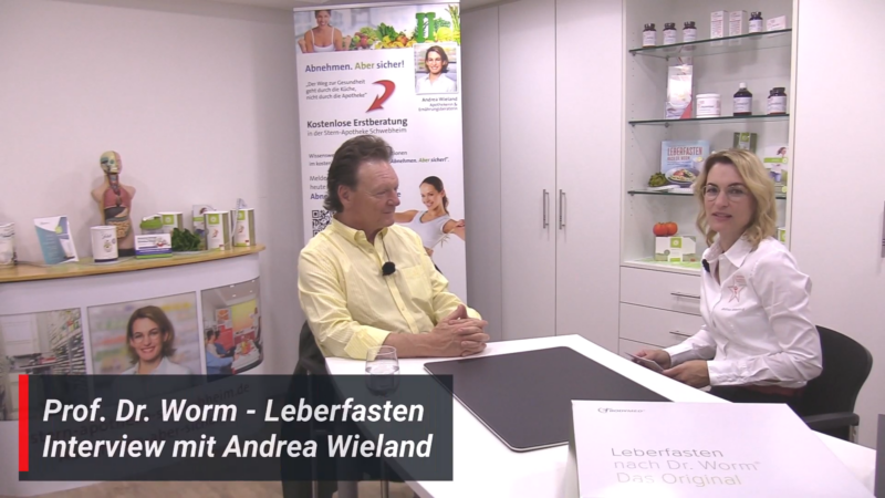 Prof. Dr. Worm - Leberfasten Interview mit Andrea Wieland Apothekerin und Ernährungsberaterin in der Nähe Schweinfurt Schwebheim Würzburg