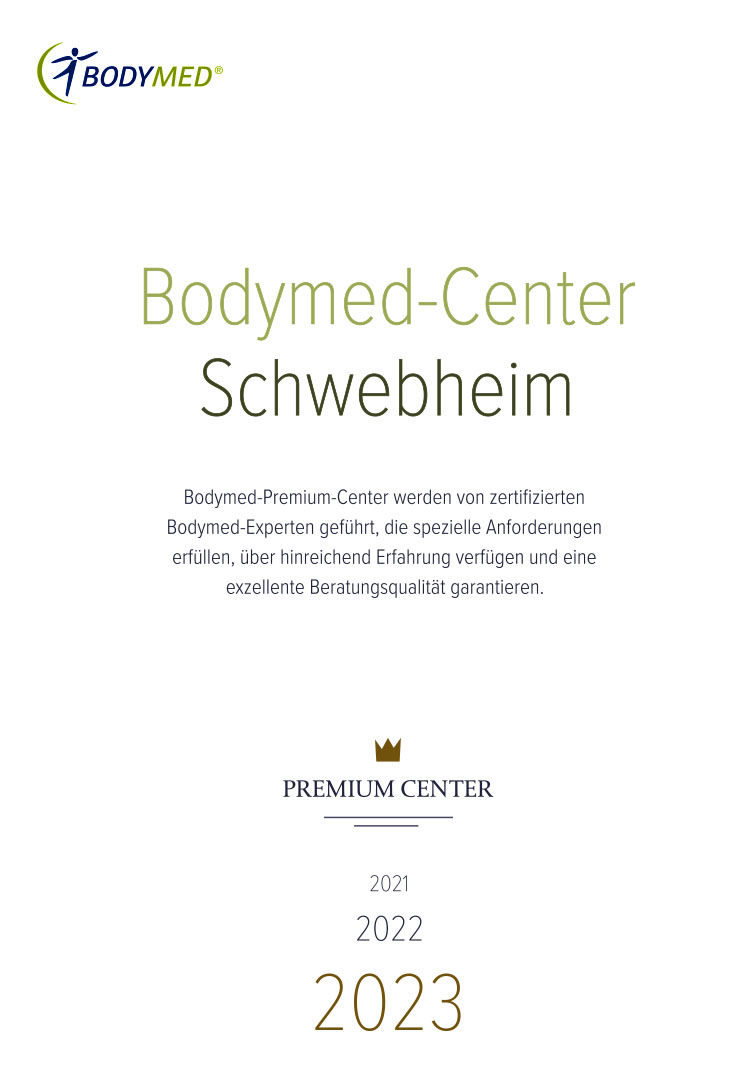 Die Stern-Apotheke-Schwebheim ist ausgezeichnet als zertifizierter Bodymed-Premium-Center 