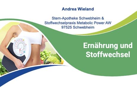 Andrea Wieland Vortrag Ernährung und Stoffwechsel HWK-Schweinfurt