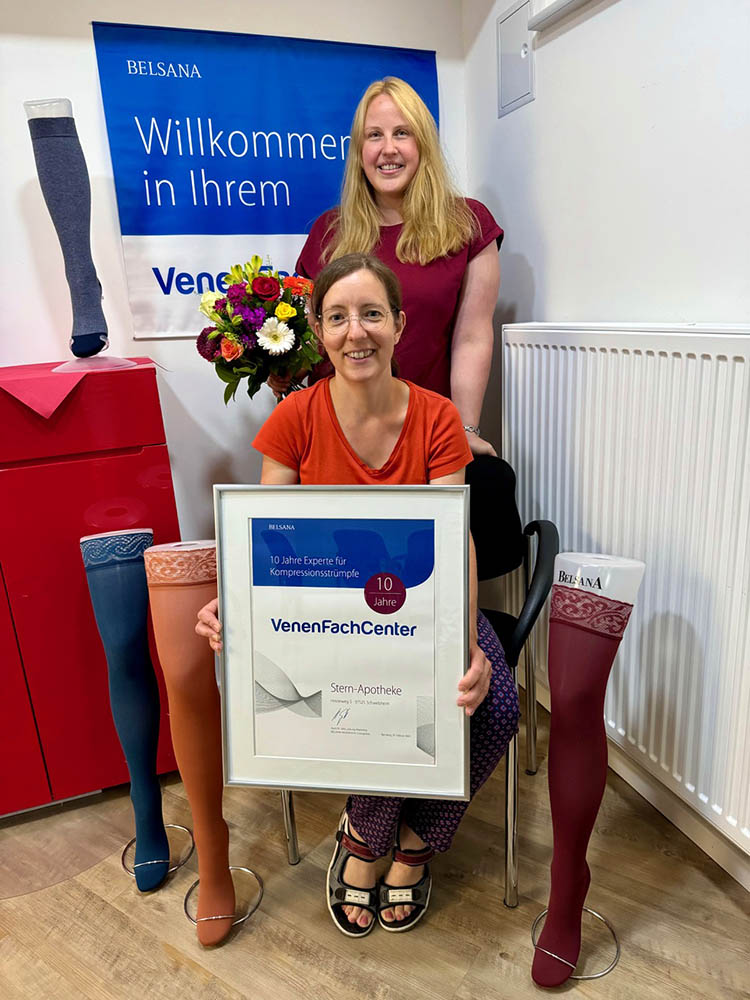 Stern-Apotheke Schwebheim - 10 Jahre Venen-Fachcenter Andrea Wieland