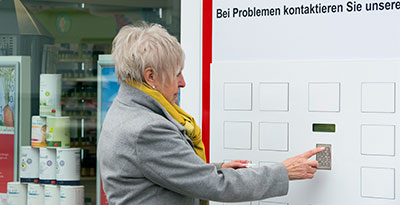 Abholautomat Stern-Apotheke Schwebheim Andrea Wieland Apothekerin Ernährungsberaterin